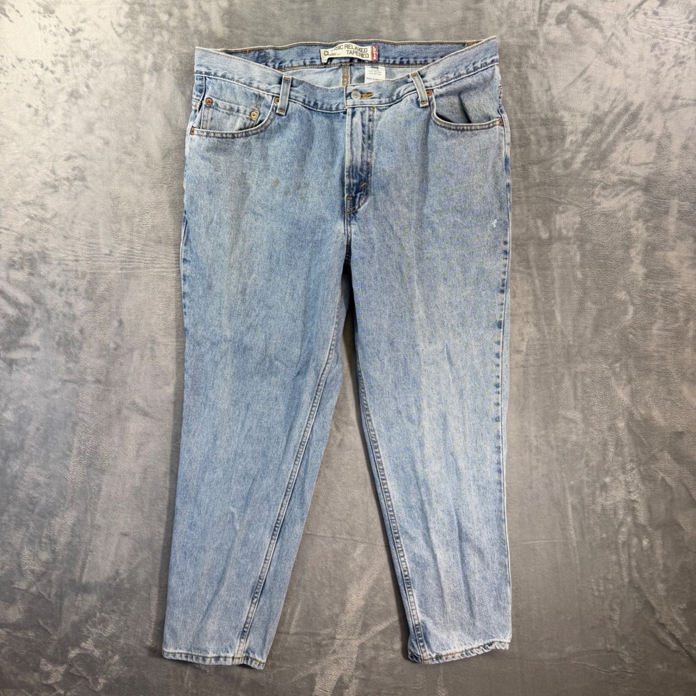Vintage Levi's 550 Classic Relaxed Tapered Jeans Women's Size 18 S Blue Denim